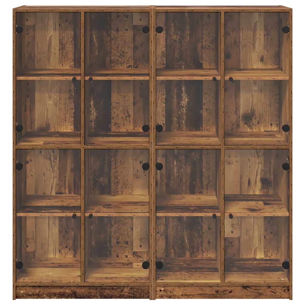 Credenza 2 pcs Legno vecchio 136 x 37 x 142 cm