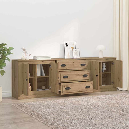 Sideboards 3 pcs Legno vecchio 210 x 35,5 x 67,5 cm
