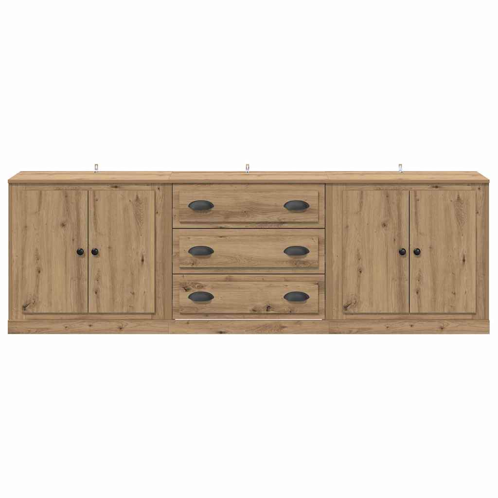 Sideboards 3 pcs Legno vecchio 210 x 35,5 x 67,5 cm