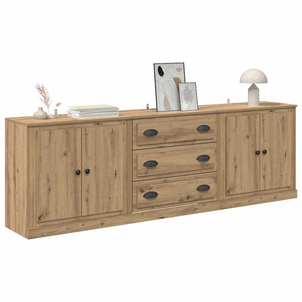 Sideboards 3 pcs Legno vecchio 210 x 35,5 x 67,5 cm