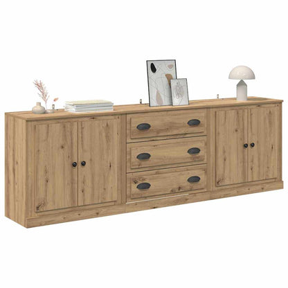 Sideboards 3 pcs Legno vecchio 210 x 35,5 x 67,5 cm