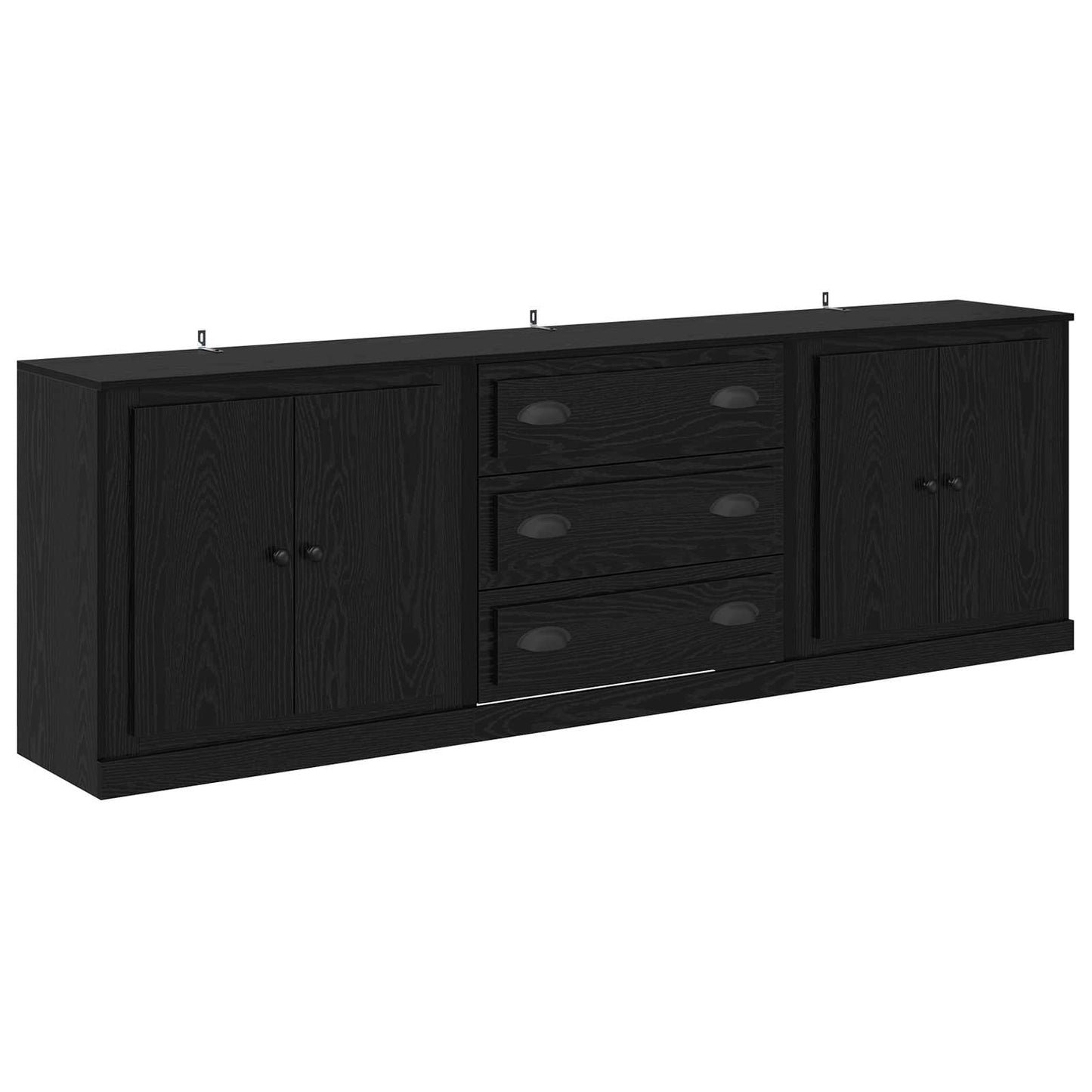 Sideboards con cassetto 3 pcs Rovere Nero 210 x 35,5 x 67,5 cm | homemem39