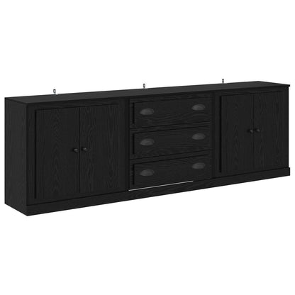 Sideboards con cassetto 3 pcs Rovere Nero 210 x 35,5 x 67,5 cm | homemem39