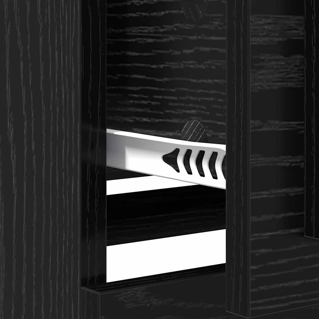 Sideboards con cassetto 2 pcs Rovere Nero 70 x 35,5 x 67,5 cm | homemem39