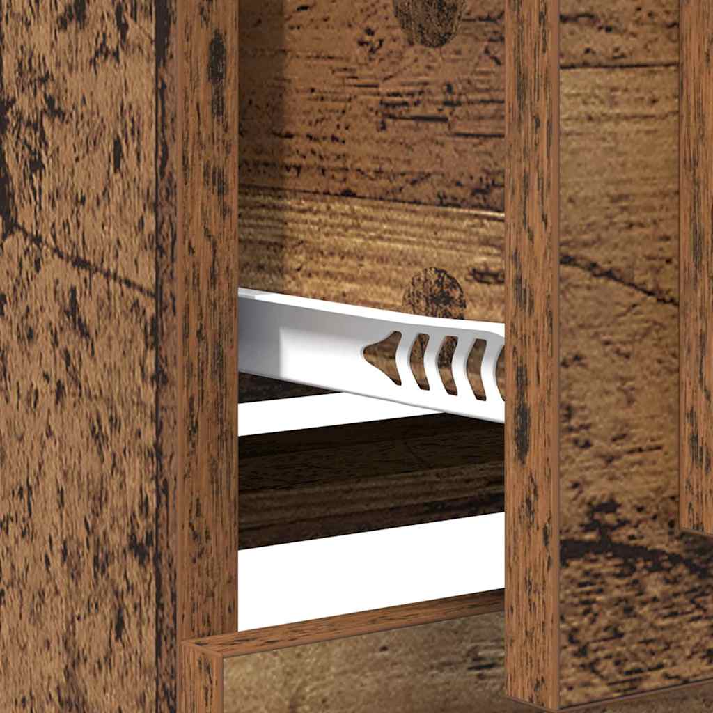 Sideboards con cassetto 2 pcs Legno vecchio 70 x 35,5 x 67,5 cm