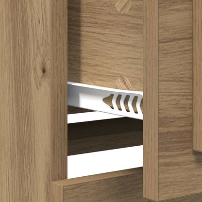 Sideboards 2 pz Rovere artigianale 70 x 35,5 x 67,5 cm