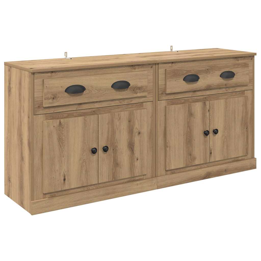 Sideboards 2 pz Rovere artigianale 70 x 35,5 x 67,5 cm