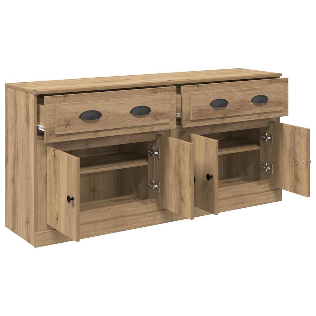 Sideboards 2 pz Rovere artigianale 70 x 35,5 x 67,5 cm