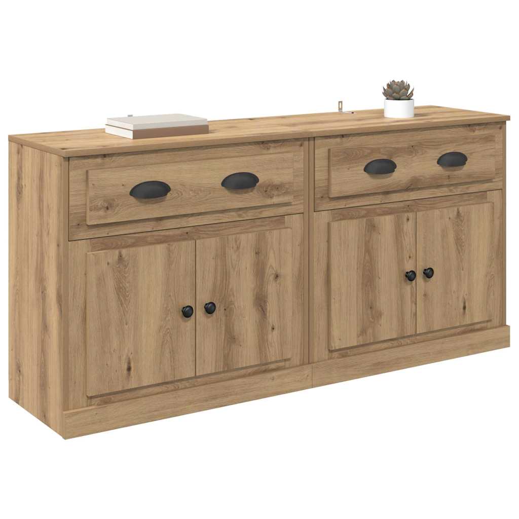 Sideboards 2 pz Rovere artigianale 70 x 35,5 x 67,5 cm
