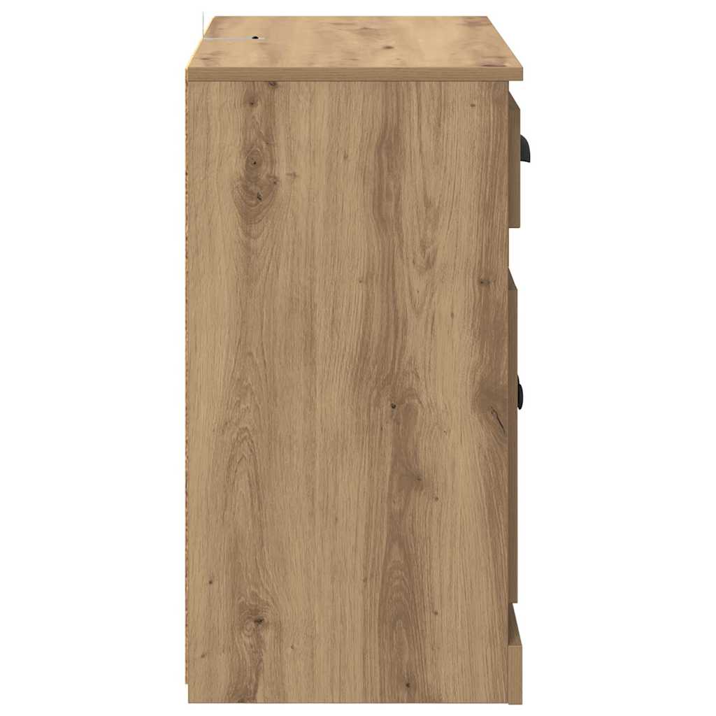 Sideboards 2 pz Rovere artigianale 70 x 35,5 x 67,5 cm