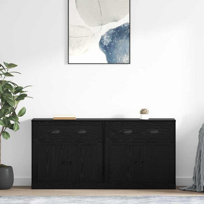Sideboards con cassetto 2 pcs Rovere Nero 70 x 35,5 x 67,5 cm