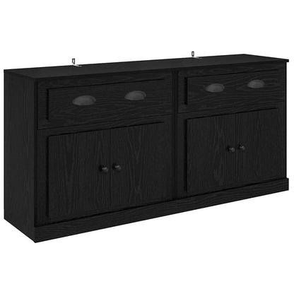 Sideboards con cassetto 2 pcs Rovere Nero 70 x 35,5 x 67,5 cm