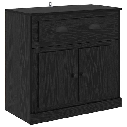 Sideboards con cassetto 2 pcs Rovere Nero 70 x 35,5 x 67,5 cm