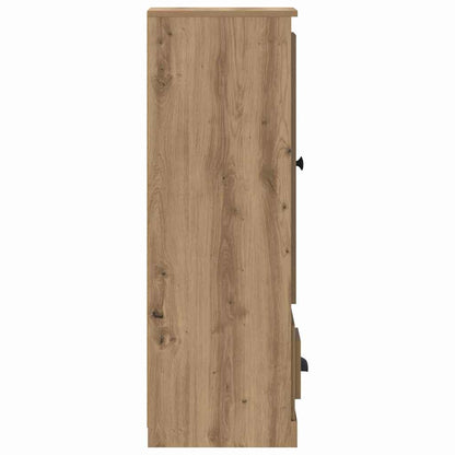 Credenza 3 pz Rovere artigianale 132 x 35,5 x 103,5 cm