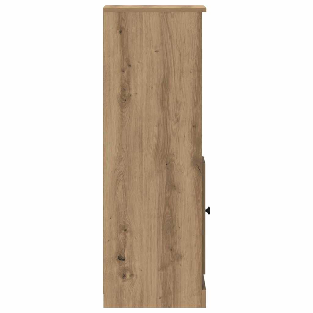 Credenza 3 pz Rovere artigianale 132 x 35,5 x 103,5 cm