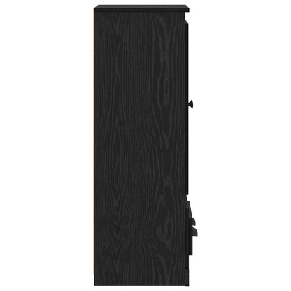 Credenza 3 pcs Rovere Nero 35 x 60 x 103,5 cm Legno multistrato