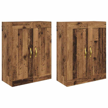 Armadietti a Muro 2 pcs Legno vecchio 69,5 x 34 x 90 cm