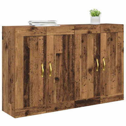 Mobile a muro 2 pz Legno vecchio 69,5 x 34 x 90 cm