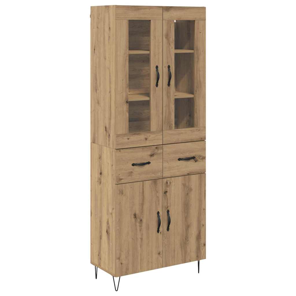Credenza con cassetto Rovere artigianale 69,5 x 34 x 180 cm