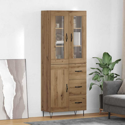 Credenza con cassetto Rovere artigianale 69,5 x 34 x 180 cm