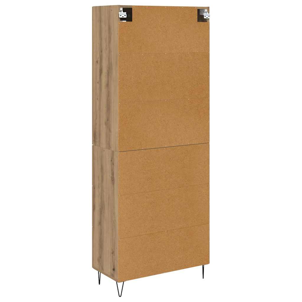 Credenza con cassetto Rovere artigianale 69,5 x 34 x 180 cm