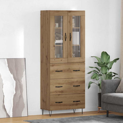 Credenza con cassetto Rovere artigianale 69,5 x 34 x 180 cm