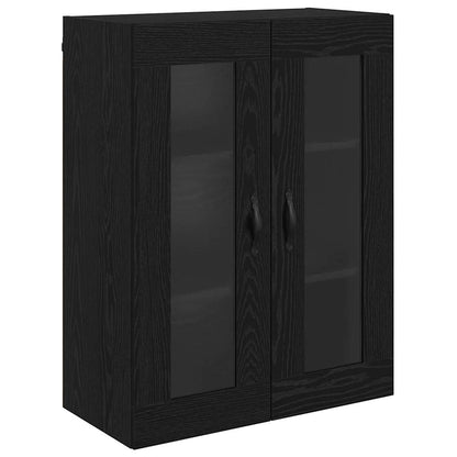 Credenza Rovere Bianco e Nero 69,5 x 34 x 180 cm