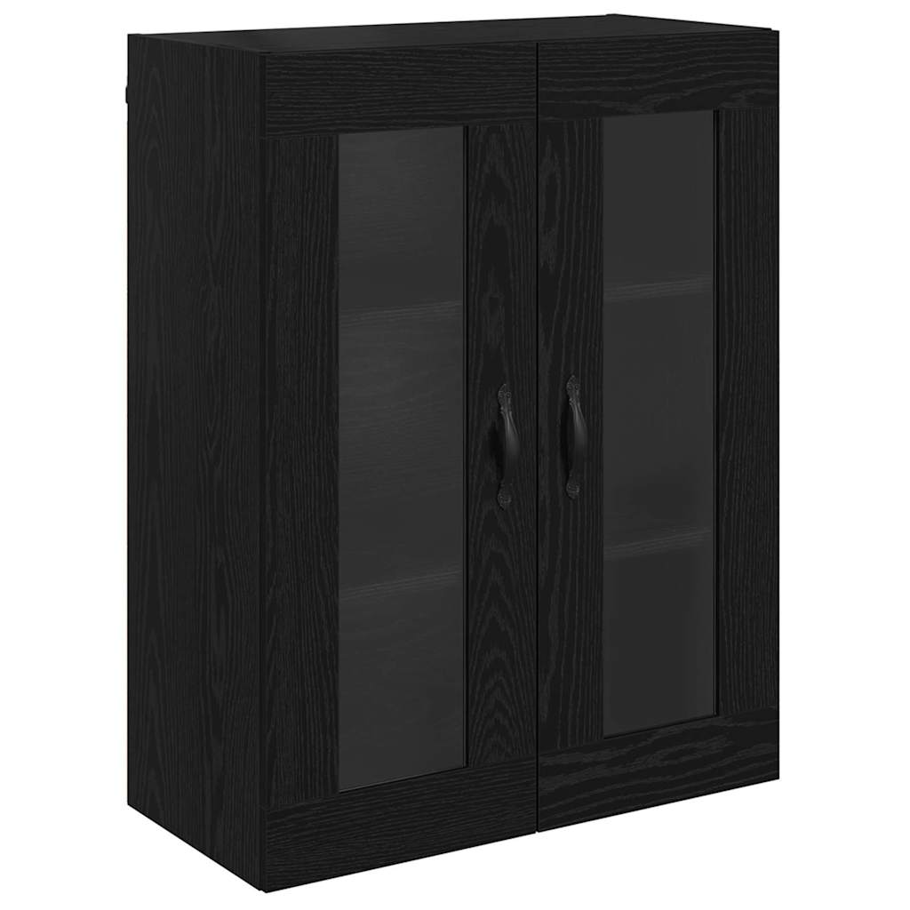 Credenza Rovere Nero 69,5 x 34 x 180 cm Legno multistrato