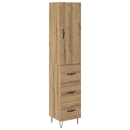 Credenza con cassetto Rovere artigianale 69,5 x 34 x 180 cm