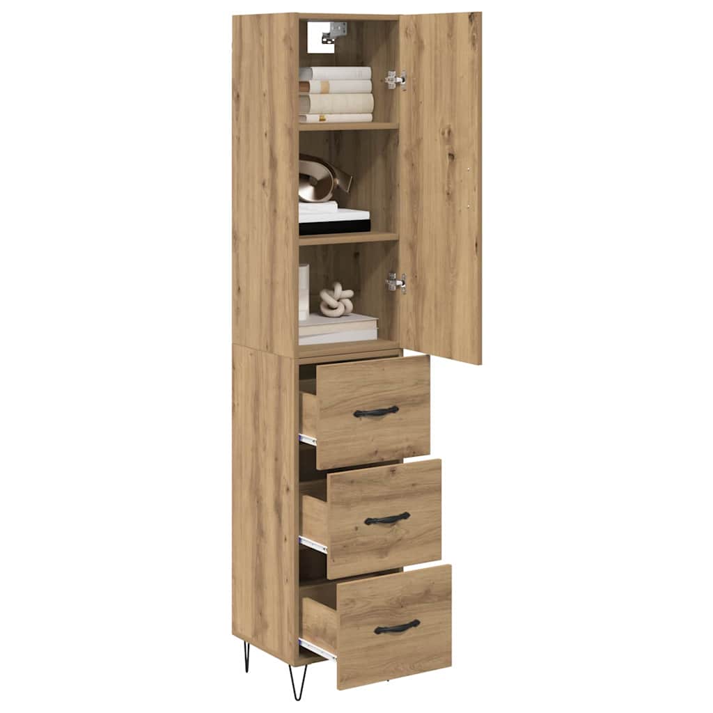 Credenza Rovere artigianale 34,5 x 34 x 90 cm