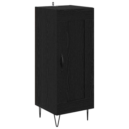 Credenza Rovere Nero 69,5 x 34 x 180 cm Legno multistrato