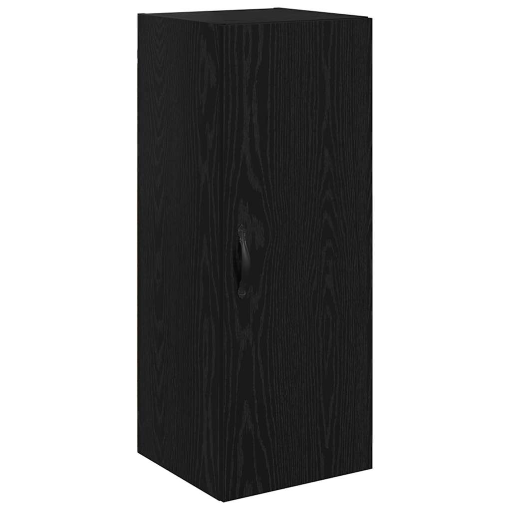 Credenza Rovere Nero 69,5 x 34 x 180 cm Legno multistrato