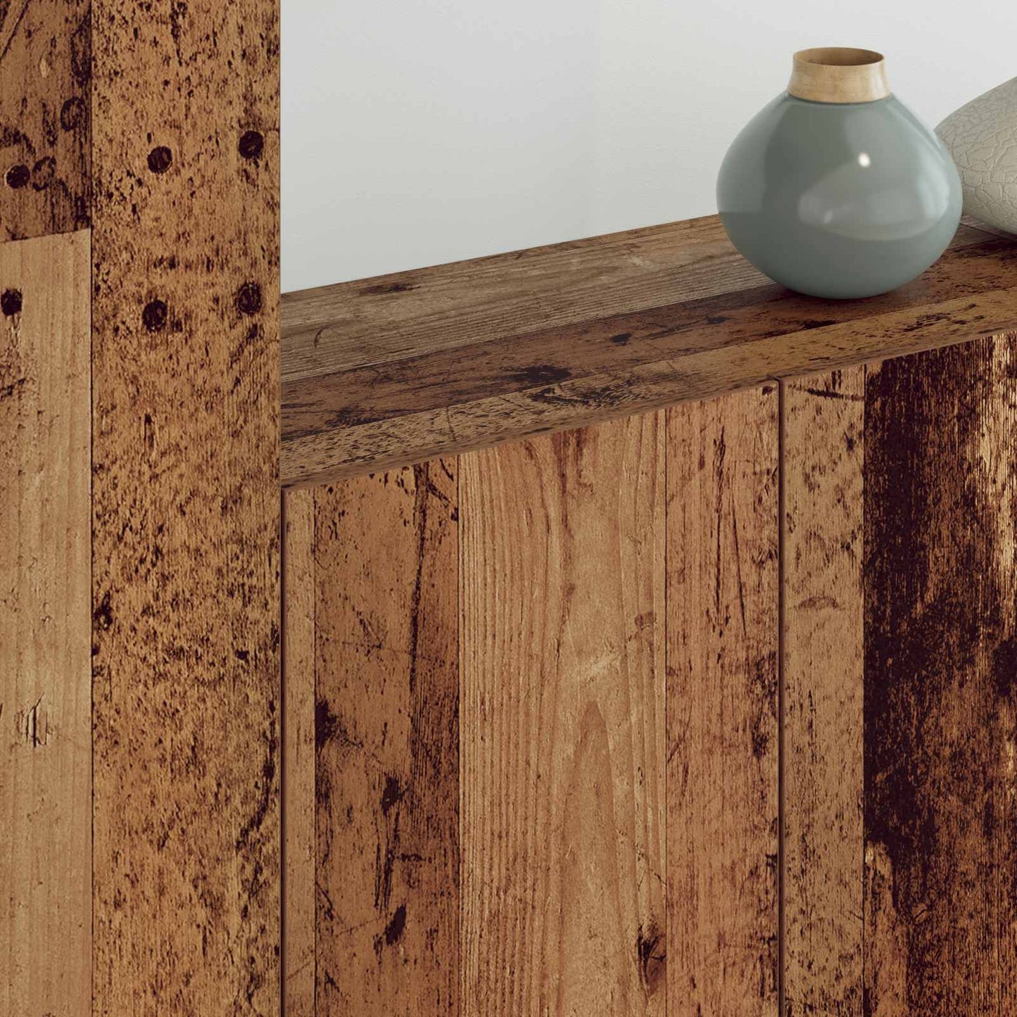 Unità TV da Parete 5 pcs Legno vecchio Legno multistrato