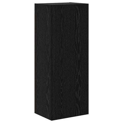 Unità per TV a Muro 4 pcs Rovere Nero Legno multistrato