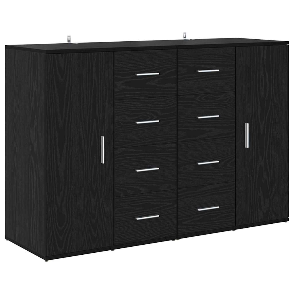 Sideboards Corona 2 pcs Rovere Nero 59 x 39 x 80 cm