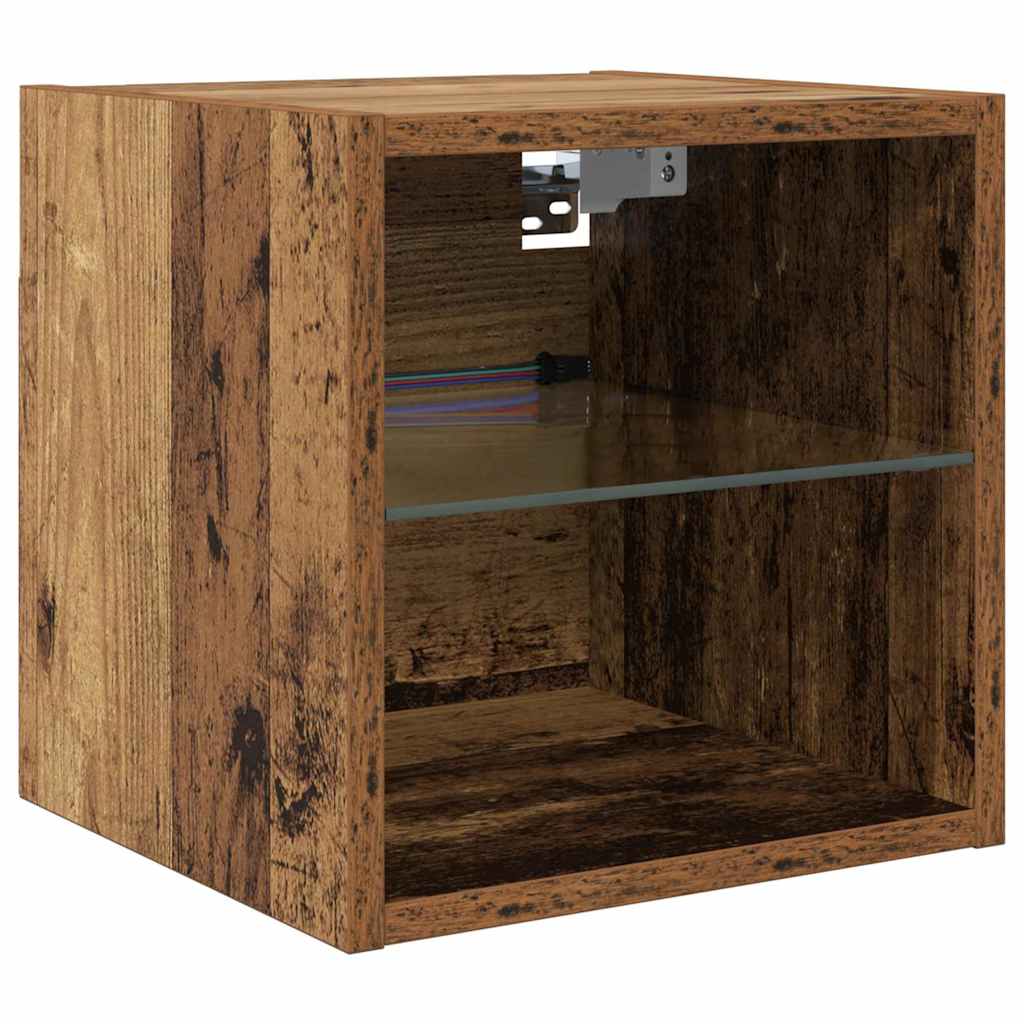 Unità per TV a Muro 8 pcs Legno vecchio Legno multistrato