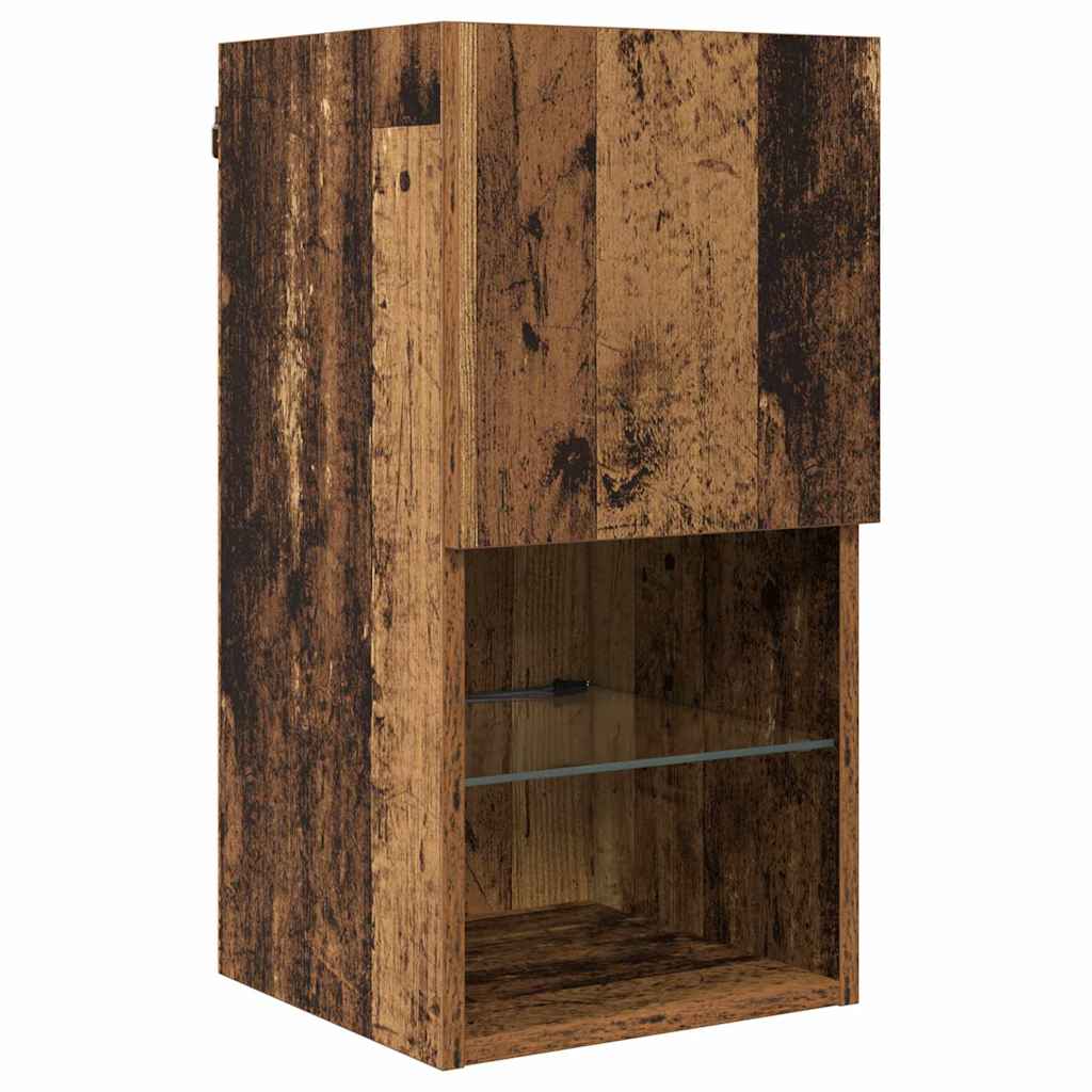 Unità per TV a Muro 8 pcs Legno vecchio Legno multistrato