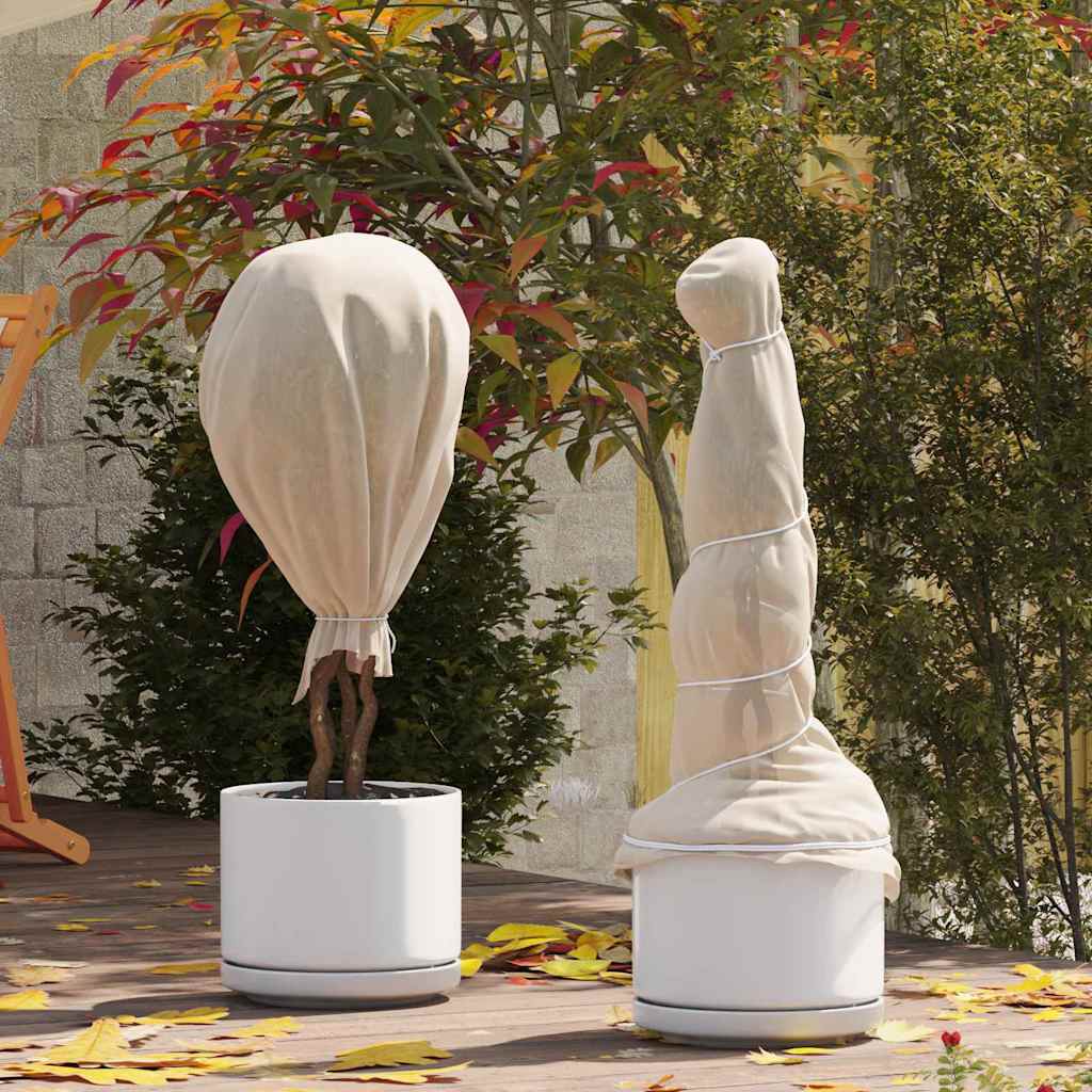 Fleece per Piante di Protezione dal Gelo Beige 100 x 1,6 m