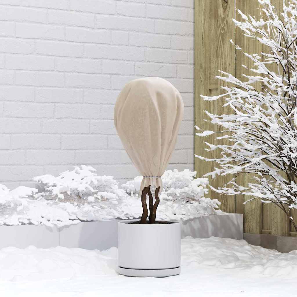 Fleece per Piante di Protezione dal Gelo Beige 100 x 1,6 m