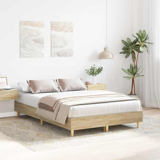 Struttura del letto Sonoma 137 x 190 cm Legno multistrato | homemem39