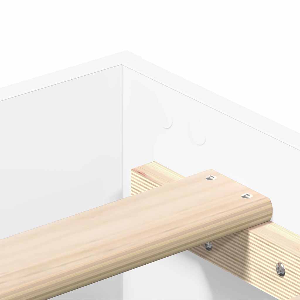 Struttura del letto Bianco 137 x 190 cm Legno ingegnerizzato