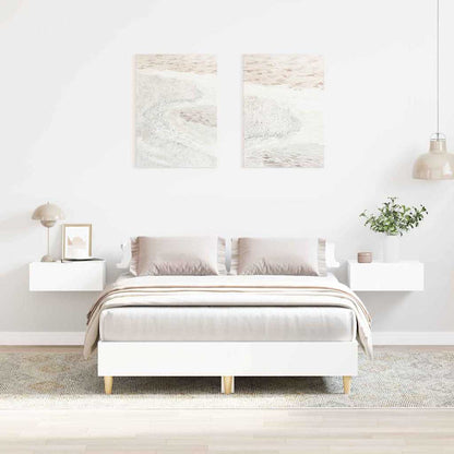 Struttura del letto Bianco 137 x 190 cm Legno ingegnerizzato