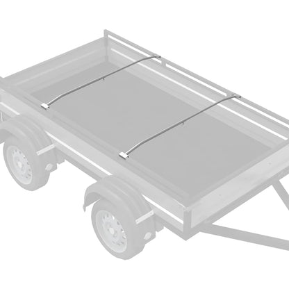 adatto per supporto per telo piatto 2 pcs Argento 100-145 cm