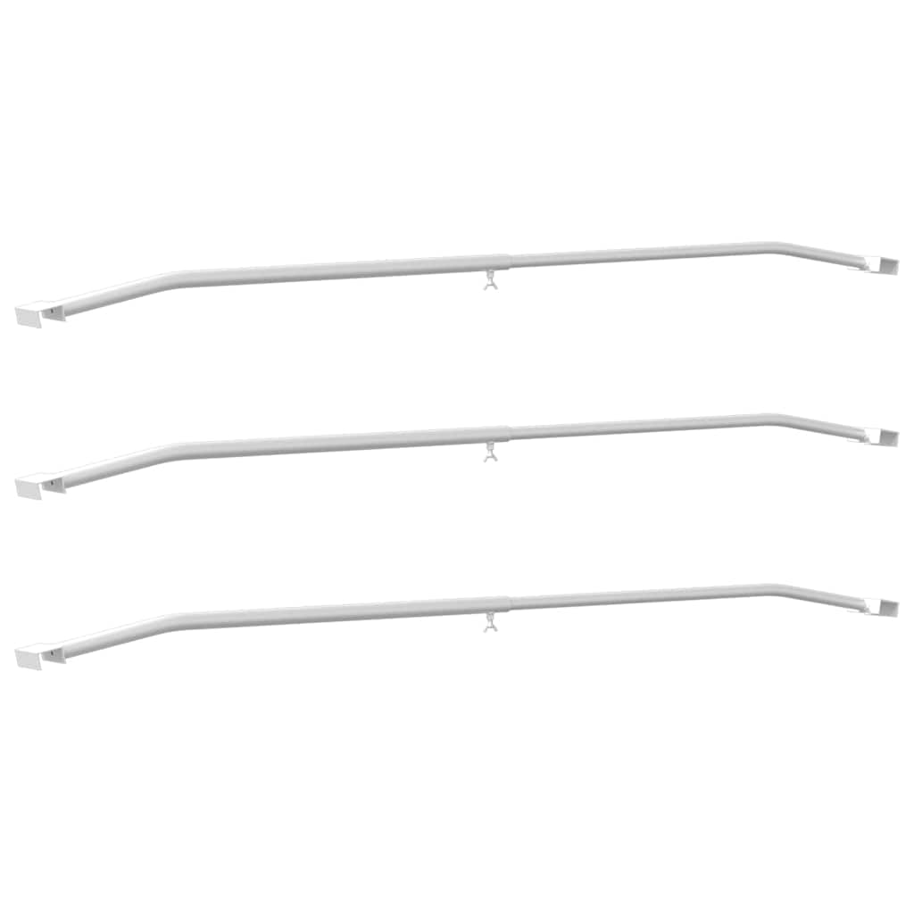 Supporto per teloni per rimorchi 3 pz Argento 102-155 cm | homemem39