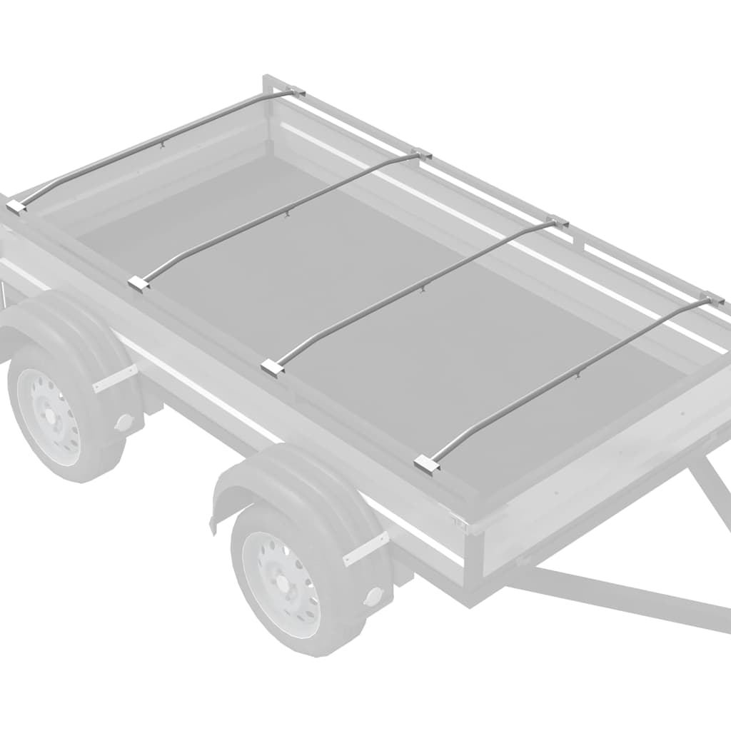 adatto per supporto per telo piatto 4 pcs Argento 100-145 cm