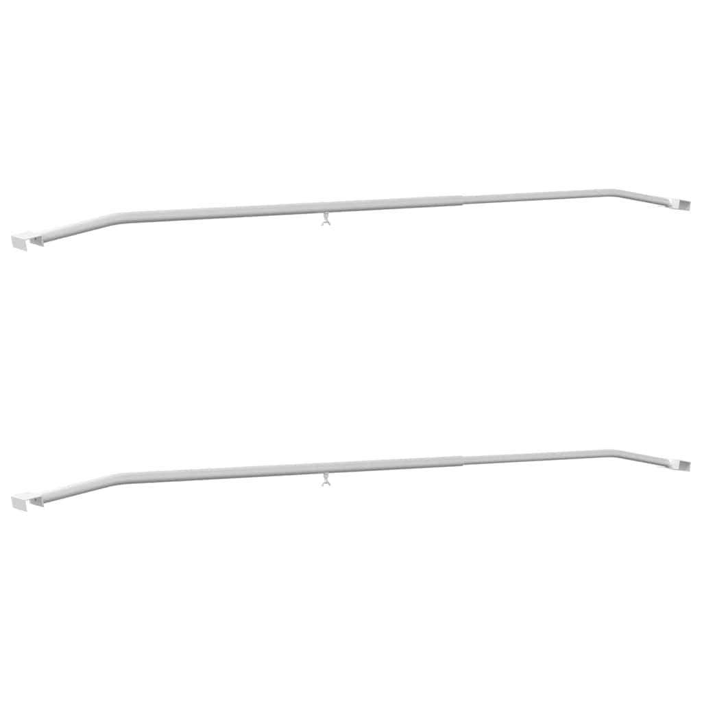 adatto per supporto per telo piatto 2 pcs Argento 130-210 cm