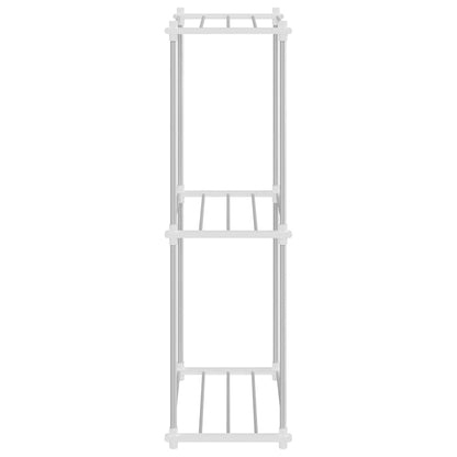 Mensola di Stoccaggio bianco 43 x 27 x 90 cm Alluminio