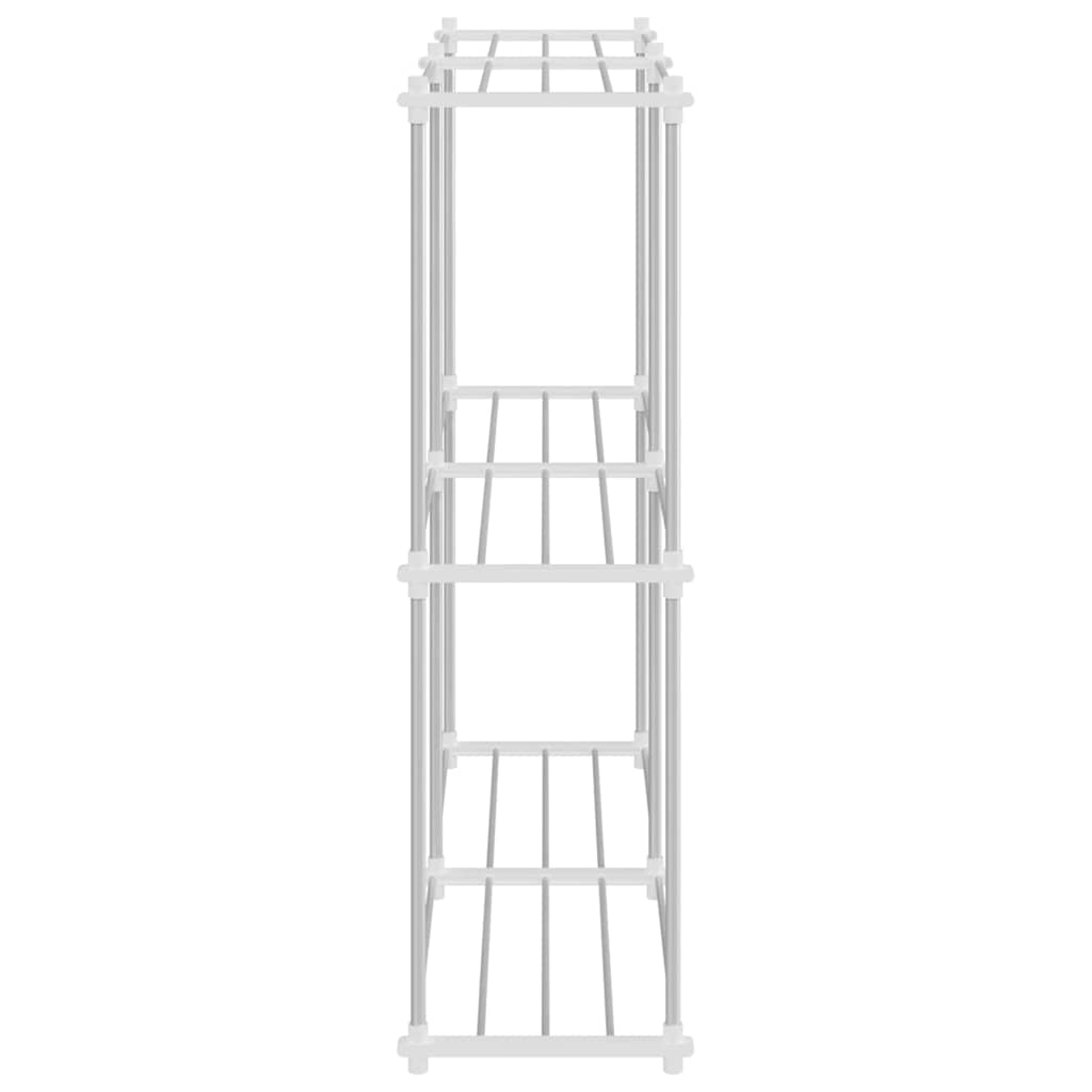 Mensola di Stoccaggio bianco 43 x 27 x 90 cm Alluminio