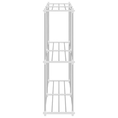 Mensola di Stoccaggio bianco 43 x 27 x 90 cm Alluminio