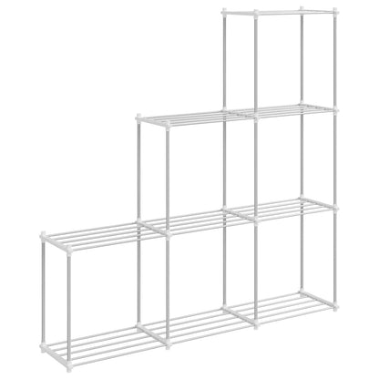 Mensola di Stoccaggio bianco 43 x 27 x 90 cm Alluminio